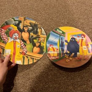 Vintage McDonalds melamine plates funhouse safari
